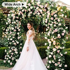Heavy Duty Metal Garden Arch Rose Archway Pergola Arbour Climbing Plants Trellis