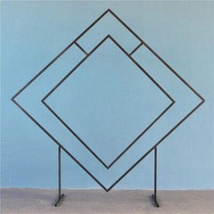 Diamond Gold Wedding Arch Backdrop Stand