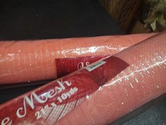 2 Rolls Peach Deco Mesh 21″ Craig Bachman Quality 30′ Peachy Pink Iridescent
