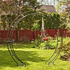 8.5 Ft. Tall Large Elegant Round Garden Arch Moon Gate