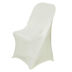 100 IVORY Folding Stretch SPANDEX CHAIR COVERS Wedding Supplies Home Decorations