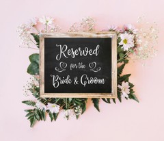 Wedding Decor RESERVED for The BRIDE & GROOM Print, 8×10 CARDSTOCK Print ONLY