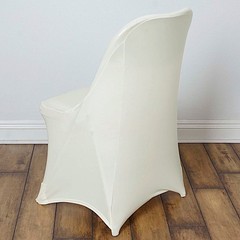 100 IVORY Folding Stretch SPANDEX CHAIR COVERS Wedding Supplies Home Decorations