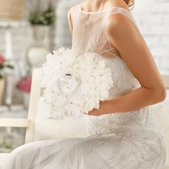 Topincn Wedding Pillow Eemoon Flor Girl Basket White Wedding Pillow Romantic
