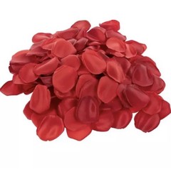 Satin Faux Rose Pedals Red 250 Count