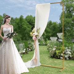 Elegant Gold Wedding Stand, Sturdy Iron Frame, 13.23 lbs Load Capacity, Easy to