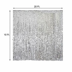 Big Payette Sequin BACKDROP 20ft x 10ft Curtain Background Wedding Decorations