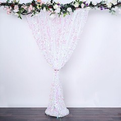 IRIDESCENT 8×8 ft Big Payette Sequined BACKDROP CURTAIN Wedding Decorations