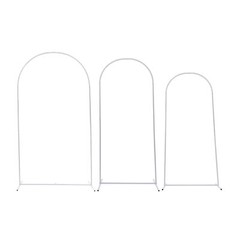 3 Pcs Metal Stand Wedding Arch Backdrop Stand For Ceremony Party Yard Home Decor