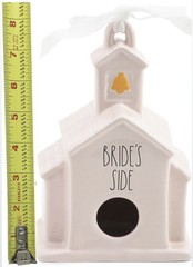 Rae Dunn Ceramic Chapel Birdhouse (Brides Side) *NEW IN BOX*