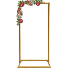 1m Metal Wedding Arch Stand Backdrop Flower Frame Garden Party Ballon Prop Decor