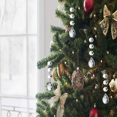 HOHIYA 30 Pcs Crystal Ornaments Christmas Tree Decorations Balls Clearance Ha…