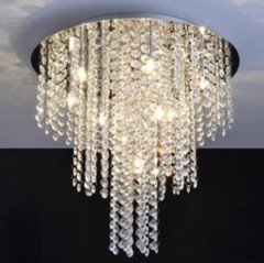 82.5FT/25M Crystal 14MM Octagonal Beads Prisms Chandelier Garland Chain Wedding
