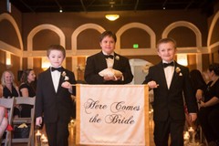 Wedding Ceremony Banner Here Comes the Bride Sign Custom Wedding Decoration