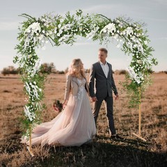 Square Balloon Arch Set Iron Stand Base Frame Kit Birthday Wedding Party Decor