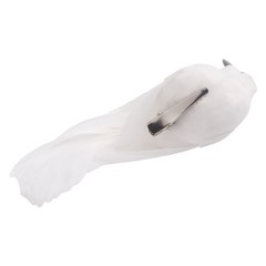 Artificial Doves Garden Home Indoors Clip Decor Fake Feather Foam Home