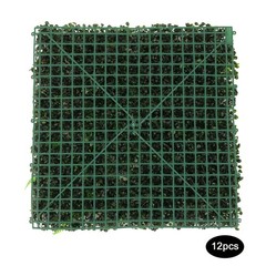 12 Pieces Greenery Wall Panels Artificial Greenery Panels Outdoor/Indoor Wedding