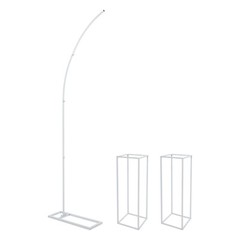 Arch Ballon Stand Backdrop Stand for Parties Wedding Flower Stand+2*Flower Stand