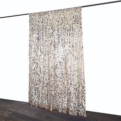 CHAMPAGNE 8×8 ft Big Payette Sequined BACKDROP CURTAIN Wedding Decorations