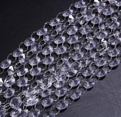 330FT Octagonal 14mm Bead Acrylic Garland DIY Curtain Chains Home Wedding Decor