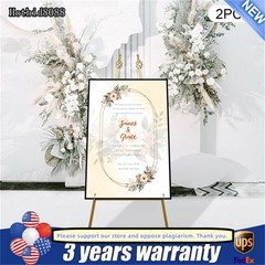 2* Wedding Sign Display Easel Stand Metal Poster Easel Advertising Display Rack