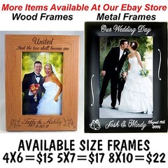 Personalized Metal Picture Frames 4×6 5×7 8×10 Custom Wedding Anniversary Gifts