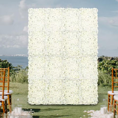 15 .74 In. X 23.6 In. Silk Artificial Hydrangea Flower Wall Panel Wedding Backgr