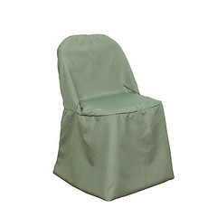 10 Eucalyptus Sage Green Polyester FOLDING CHAIR COVERS Wedding Banquet
