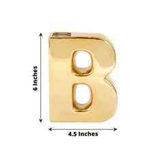 GOLD 6″ Ceramic B Symbol Flower VASE Table Centerpiece Party Events Decorations