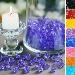 400 pcs MINI CRYSTAL Ice Acrylic Dazzled Wedding Party Centerpieces Fillers SALE