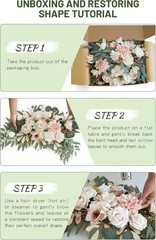 Faux Flower Swag Set of 2 for Wedding Welcome Signs Floral Swag Wedding