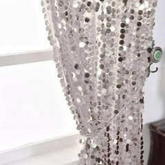 HH 9x9FT Big Silver Sequin Backdrop Curtains,Shimmer Sequin Fabric Photograph…