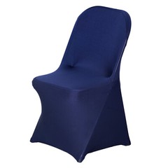 10 Navy Blue Stretchable Spandex Chair Covers Event Banquet Party Decorations