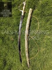 PERSONALISED BRASS NAKSHI SWORD , INDIAN TRADITIONAL SWORD WITH CHANGEABLE HILTS