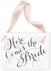 Ring Bearer Wedding Sign & Flower Girl Ceremony Decorative Sign Classic Here …