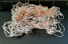 8ft Pre-Lit Arch Warm White Lights Metal Steel Construction Wedding Lighted 2001