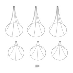 3Pcs Modern Silver Metal Flower Stand for Wedding Table Centerpieces Decor