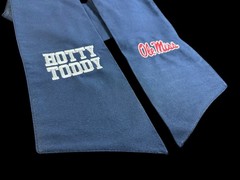 Ole Miss Hotty Toddy Cotton Wreath Sash (2 Logos) 24k Stitch