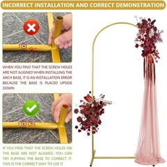 Elegant 6FT Wedding Arch Stand – Perfect for Holidays, Graduations, and More