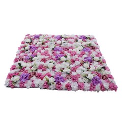 6 PCS Artificial Hydrangea Flower Panel Wedding Party Background Wall 60cm*40cm