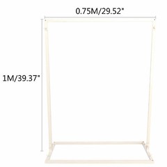1×0.75M Wedding Arch Backdrop Metal Stand Flowers Balloons Frame Party For Decor
