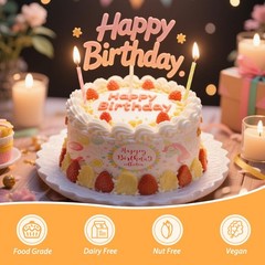 Edible Paper, 25 Icing Sheets in Resealable Packaging 8.5″ x 11″, A4 Size Edi…