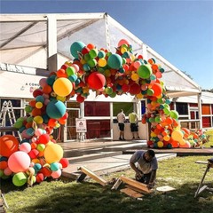 Oversize Large Round Wedding Arch Backdrop Stand Double Hoop Party Drapery Frame