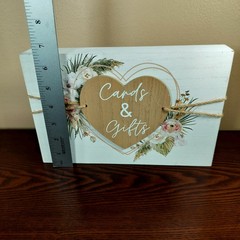 Cards & Gifts Wooden Sign Floral Rustic Wedding Baby Bridal Shower Table Decor