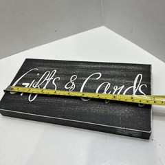 Wedding GIFTS & CARDS Block Black/White 10” x 5”