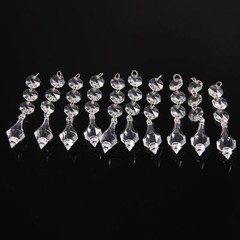30pcs Acrylic Crystal Beads Garland Chandelier Hanging Wedding Party Home Decor