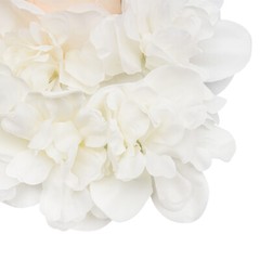 6X Artificial Flower Wall 15×15″ White Dahlia Purple Rose Panels Wedding Decor