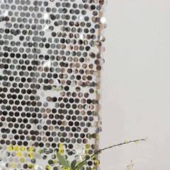 2 SILVER Big Sequin Wedding Arch Backdrop Stand Covers Wedding Events Party