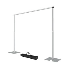EMART Heavy Duty Backdrop Stand, 10x12Ft Adjustable Pipe and Drape kit with 9…