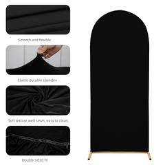 3-Piece Arch Cover Bundle – 7.2FT, 6.6FT & 6FT Stretch 7.2FT 6.6FT 6FT black